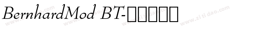 BernhardMod BT字体转换